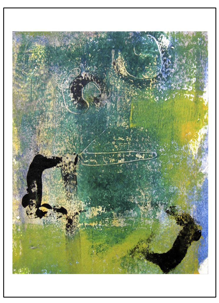 "Jardín interior". Monotipo