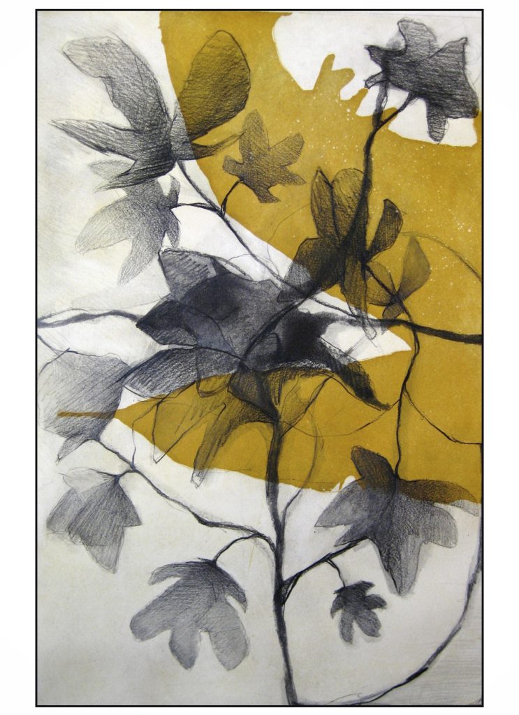 "Comenzando el otoño". Grafito. Obra de Nuria Giles